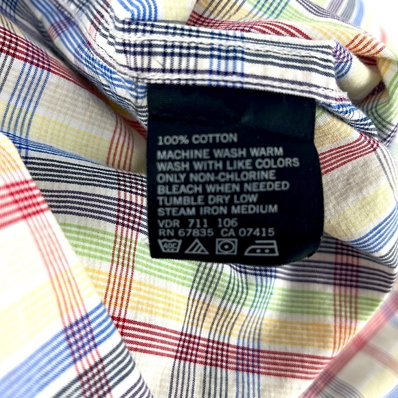 Nautica Long Sleeve Light-Weight Plaid Shirt Men’s Size Large - Multi-Color - Picture 9 of 11